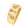 .22 ct. t.w. Multi-Stone Ring with Diamond Accents in 14kt Yellow Gold