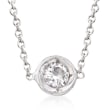 Roberto Coin .10 Carat Diamond Necklace in 18kt White Gold