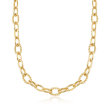 Italian Andiamo 14kt Yellow Gold Curb-Link Necklace