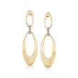 Roberto Coin &quot;Chic & Shine&quot; 18kt Two-Tone Gold Link Drop Earrings with Diamond Accents