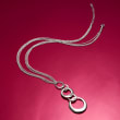 Italian Sterling Silver Multi-Circle Necklace
