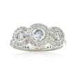 C. 2000 Vintage Ritani 1.30 ct. t.w. Diamond Ring in Platinum