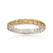 2.00 ct. t.w. Citrine Eternity Band in Sterling Silver
