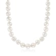 13.5-14mm Shell Pearl Necklace with Sterling Silver
