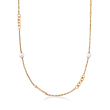 ALOR &quot;Chain Reaction&quot; Cultured Pearl Yellow-Hued Stainless Steel Necklace