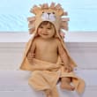 Elegant Baby Hooded Lion Personalized Bath Towel 