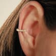 .10 ct. t.w. Baguette Diamond Single Ear Cuff in 14kt Yellow Gold