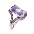 11.75 ct. t.w. Pink and Purple Amethyst Ring in Sterling Silver