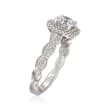 Simon G. .25 ct. t.w. Diamond Engagement Ring Setting in 18kt White Gold