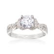 Gabriel Designs .40 ct. t.w. Diamond Engagement Ring Setting in 14kt White Gold