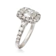 Henri Daussi 2.18 ct. t.w. Certified Diamond Engagement Ring in 18kt White Gold