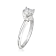 1.02 Carat Certified Diamond Solitaire Ring in 14kt White Gold