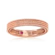 Roberto Coin &quot;Symphony&quot; Barocco Ring in 18kt Rose Gold