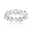 3.35 ct. t.w. CZ Eternity Band in Sterling Silver
