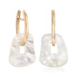 Mattioli &quot;Puzzle&quot; 18kt Yellow Gold Earrings with Three Interchangeable Drops: Black Onyx and Pink and White Mother-Of-Pearl