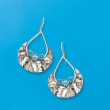 1.50 ct. t.w. Blue Topaz Teardrop Earrings in Sterling Silver