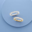 1.80 ct. t.w. CZ Eternity Band in 14kt Yellow Gold