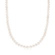 7-8mm Cultured Pearl Necklace with 14kt Yellow Gold