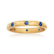 Mazza .40 ct. t.w. Sapphire Eternity Band in 14kt Yellow Gold