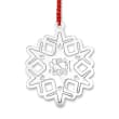Sterling Silver Personalized Rhodium-Plated Snowflake Ornament