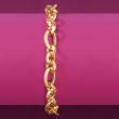 Italian 14kt Yellow Gold Classic Link Bracelet