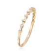 .16 ct. t.w. Baguette Diamond Band in 14kt Yellow Gold 