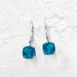 5.00 ct. t.w. London Blue Topaz Drop Earrings in Sterling Silver