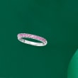 .50 ct. t.w. Pink Sapphire Ring in Sterling Silver