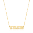 14kt Yellow Gold &quot;Mama&quot; Necklace
