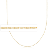 Italian .8mm 18kt Yellow Gold Tubetto Chain Necklace
