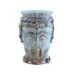 Vietri &quot;Sicilian Heads&quot; Small Blue King Head from Italy