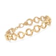 Italian 14kt Yellow Gold Spiral-Link Bracelet