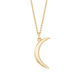 14kt Gold Half-Moon Necklace