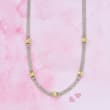 Sterling Silver and 14kt Yellow Gold Bismark-Link Necklace