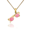 14kt Yellow Gold Sunglasses Pendant Necklace