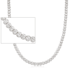 41.85 ct. t.w. CZ Necklace in Sterling Silver with Magnetic Clasp