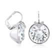 Swarovski Crystal &quot;Bella&quot; Large Crystal Drop Earrings in Silvertone
