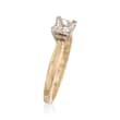 C. 2000 Vintage .50 Carat Diamond Solitaire Engagement Ring in 14kt Yellow Gold