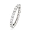 1.25 ct. t.w. CZ Eternity Band in 14kt White Gold