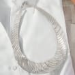 Italian Sterling Silver Diamond-Cut Cleopatra Necklace