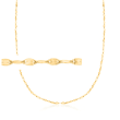 Italian 1.5mm 14kt Yellow Gold Adjustable Slider Lumachina Chain Necklace
