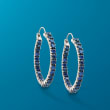 Blue Opal Triplet Drop Earrings With Diamond Accents in 14kt Rose Gold