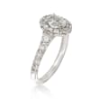 Henri Daussi 1.71 ct. t.w. Certified Diamond Engagement Ring in 18kt White Gold