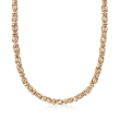14kt Yellow Gold Byzantine Necklace