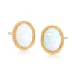 Opal Earrings in 14kt Yellow Gold