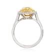 Majestic Collection 3.20 ct. t.w. Yellow and White Diamond Ring in 18kt Two-Tone Gold