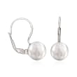 Italian 10mm Sterling Silver Ball Drop Earrings