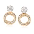 .50 ct. t.w. Diamond Jewelry Set: Stud Earrings and Convertible Earring Jackets in 14kt Yellow Gold