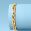 18kt Yellow Gold Interlocking Oval Link Bracelet