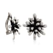 Zina Sterling Silver &quot;Fireworks&quot; Clip-On Earrings
